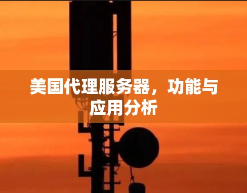 美国代理服务器，功能与应用分析
