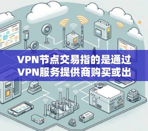 VPN节点交易指的是通过VPN服务提供商购买或出售VPN节点的行为。VPN节点是一种服务器，用户可以通过VPN连接到这些服务器来加密网络流量，提供匿名性和安全性。以下是关于VPN节点交易的一些关键点